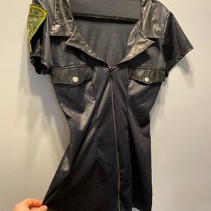 Sexy Police Officer Costume Cosplay Sz M